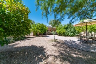 Lush private garden First Choice Assisted Living Phoenix AZ