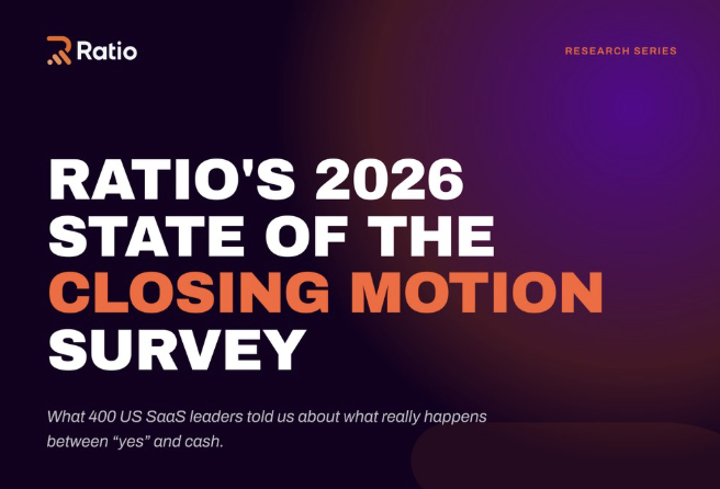 Top of the landing page for Ratio’s 2026 State of the Closing Motion survey