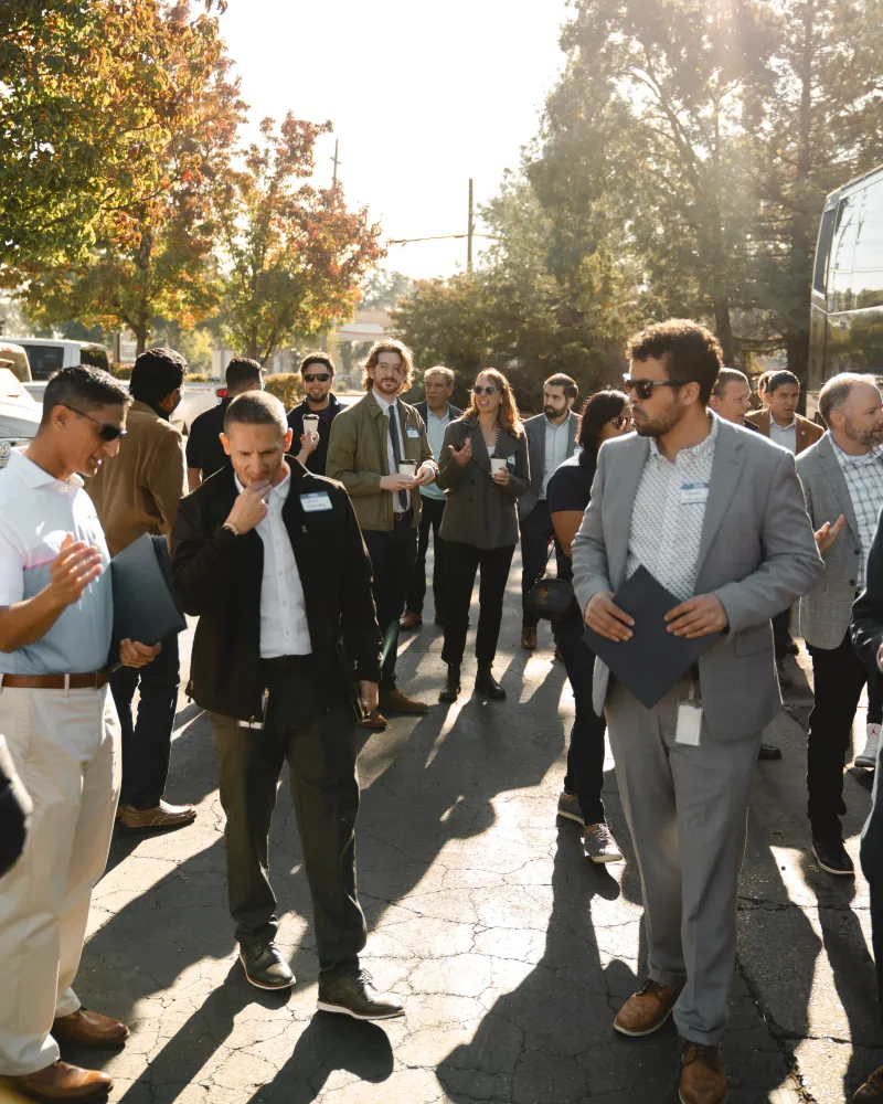 Corridor Tour Attendees Gathering