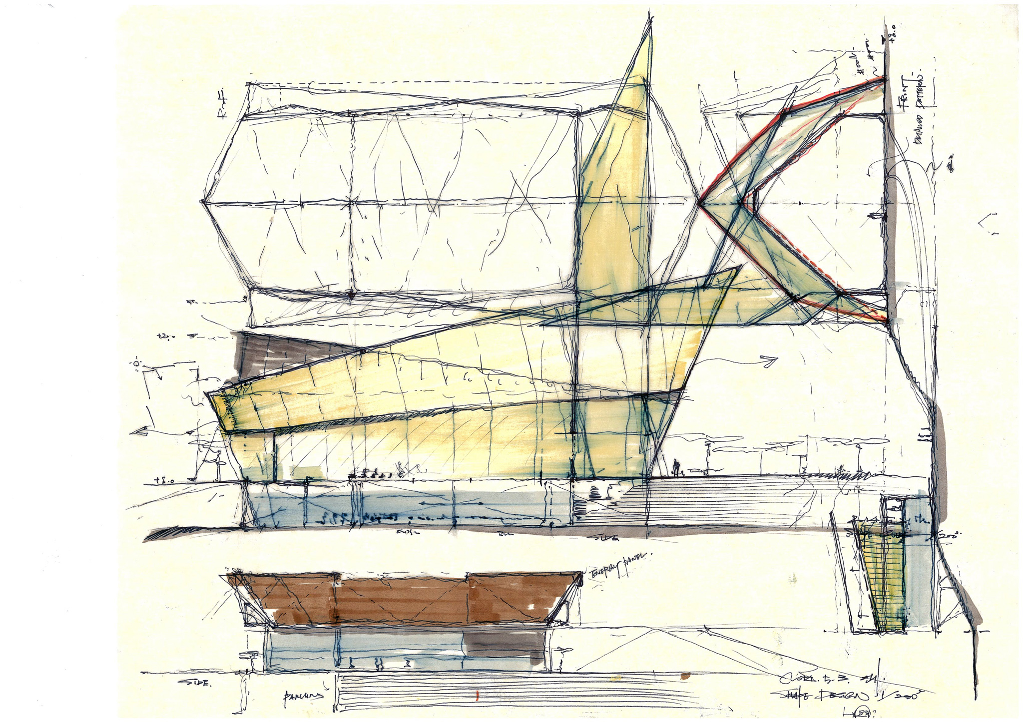 Jorye Catholic Church New Construction concept rendering sketch