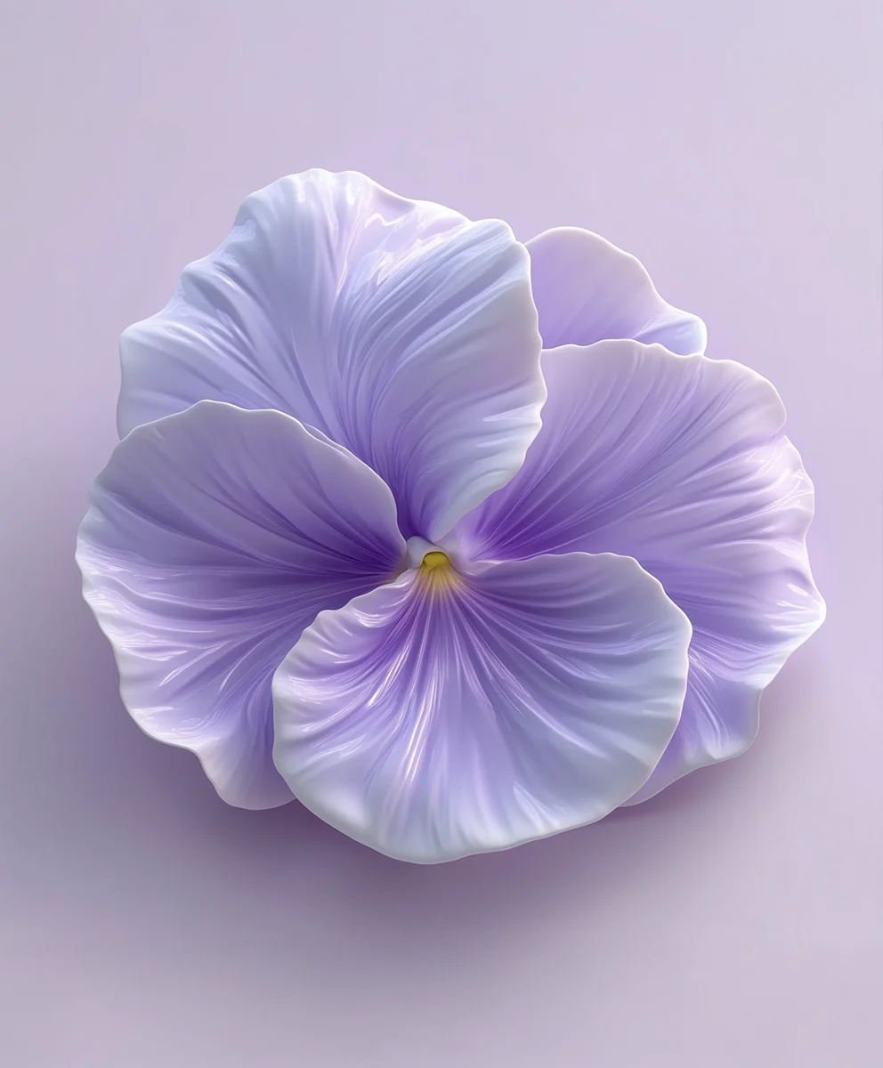 Soft purple flower with fine details