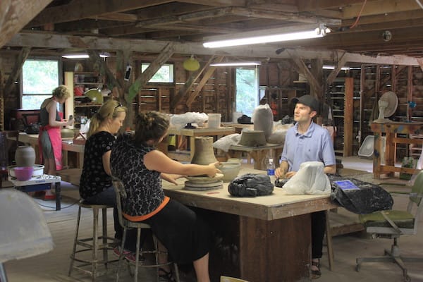 ...the space encourages participating artists to exchange ideas and offer each other feedback and support. 