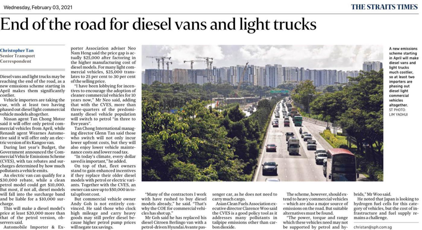 End of the road for diesel vans and light trucks