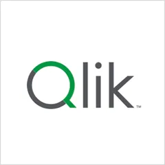 Qlik company logo with stylized letter Q in green on a white background.