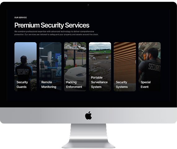 KG Security Webflow website redesign – security company with 47% quote requests growth and 38% organic traffic increase