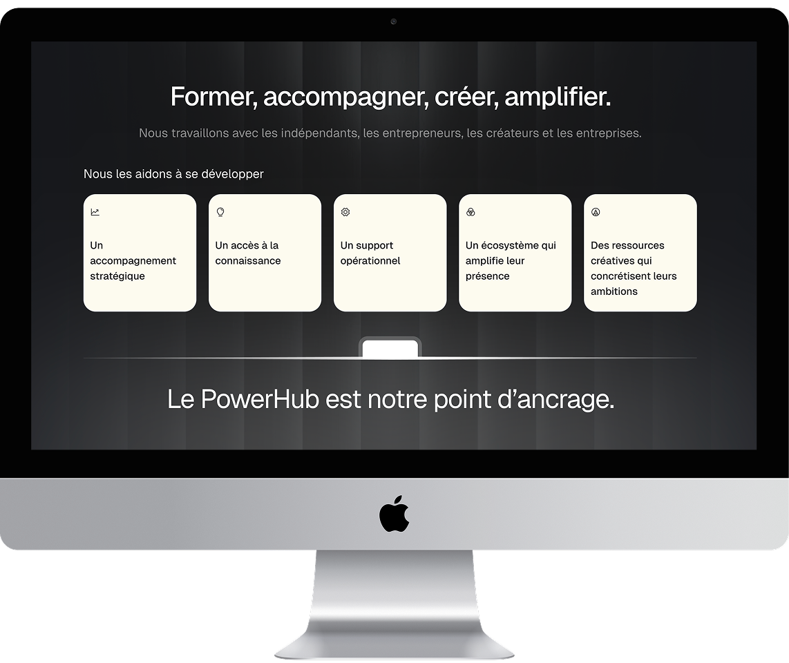 Café Crème Webflow website – Paris and Dubai tech and media PowerHub built in 48 hours