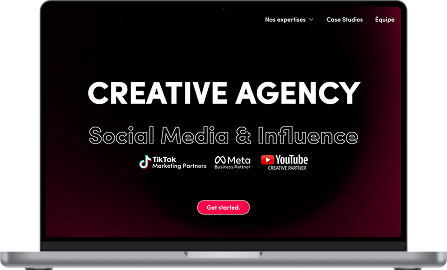 Sparkle Agency Webflow homepage – video hero and client logo wall