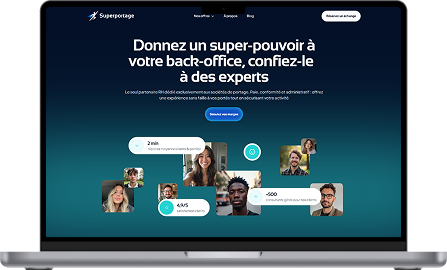 Superportage Webflow website – HR and payroll partner built exclusively for portage salarial companies in France
