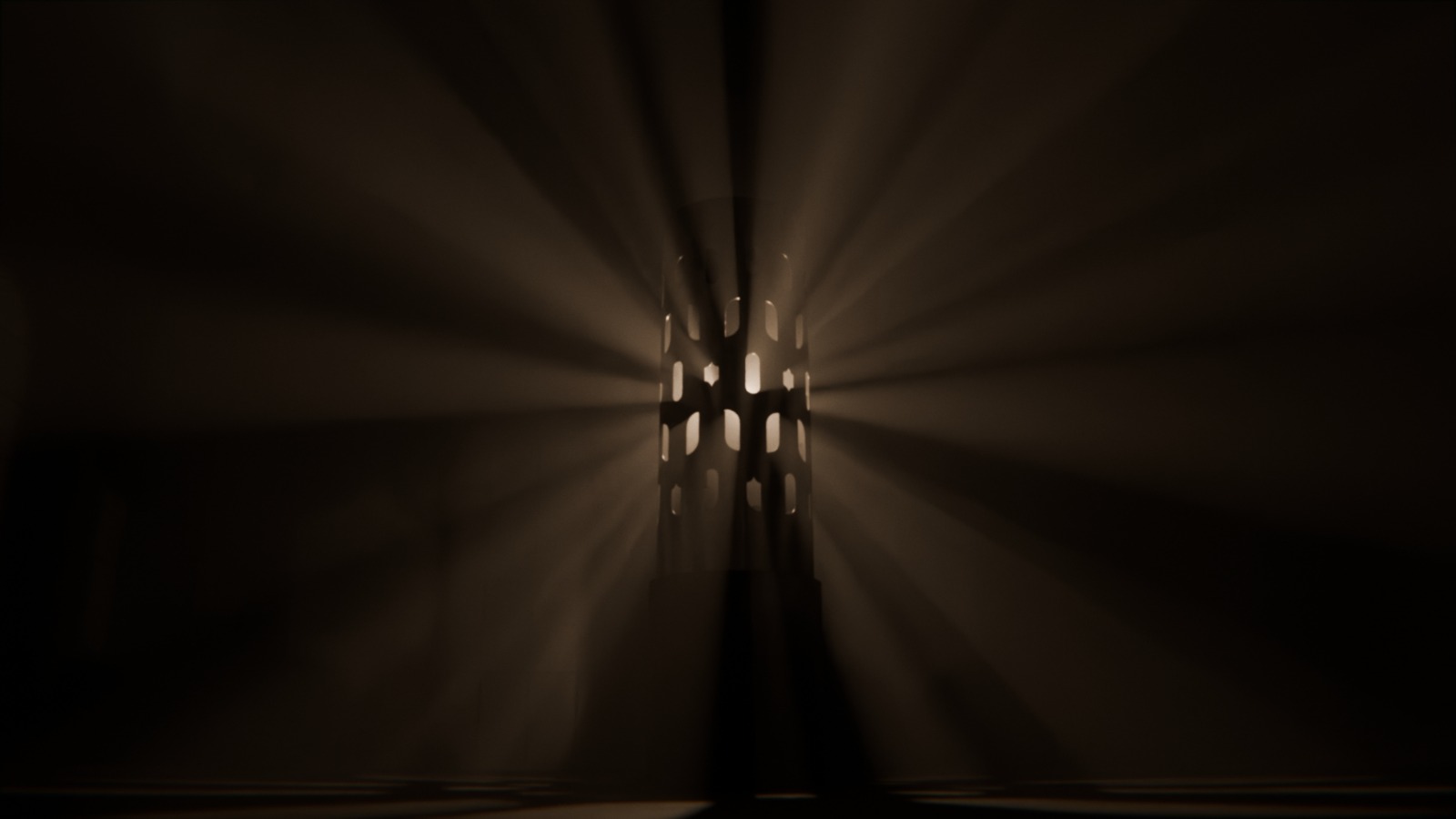 Immersive Installation von Corey Schneider – kinetische Skulptur mit Licht und Raumklang