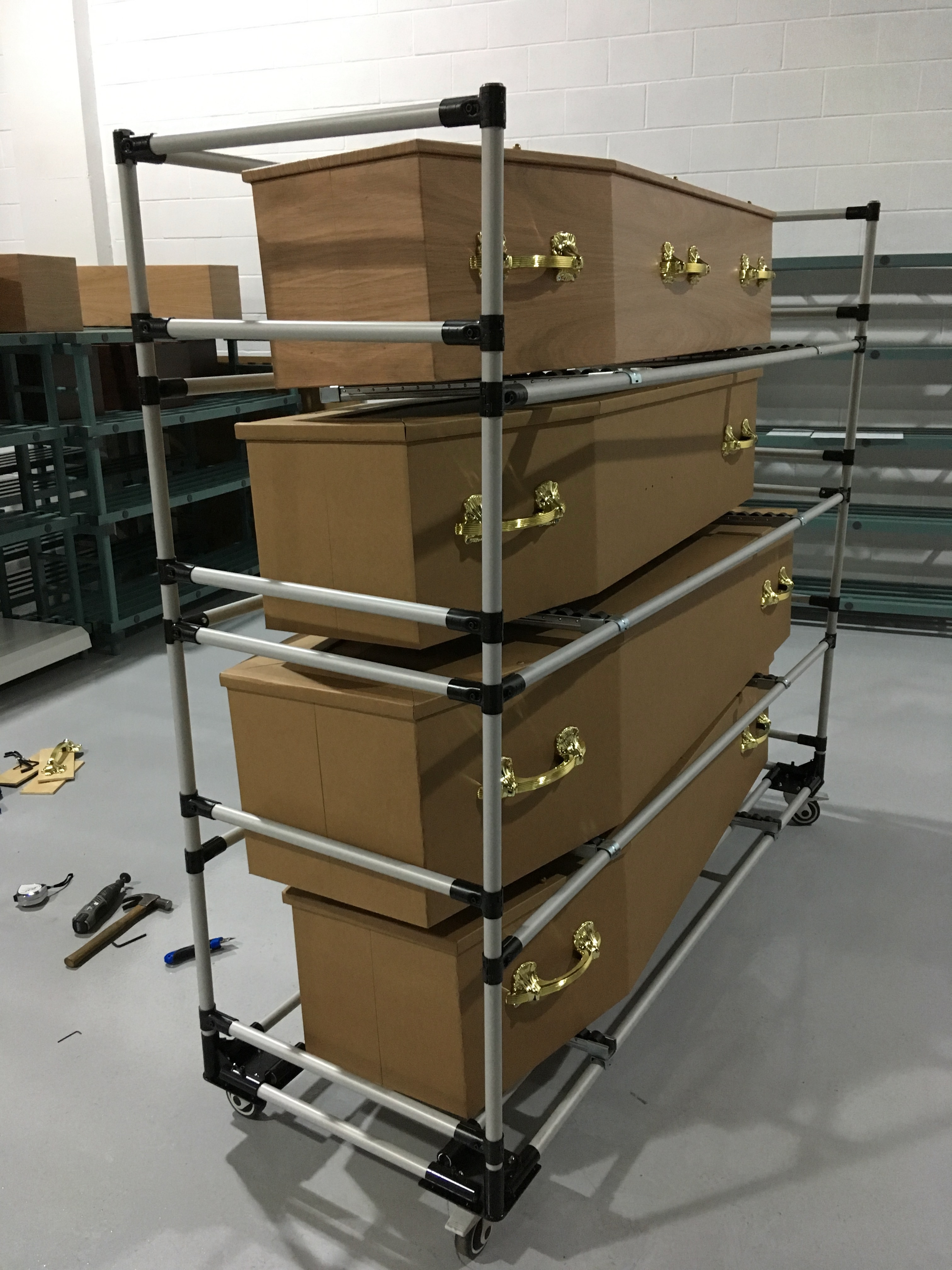 Design for efficiency - coffin trolley