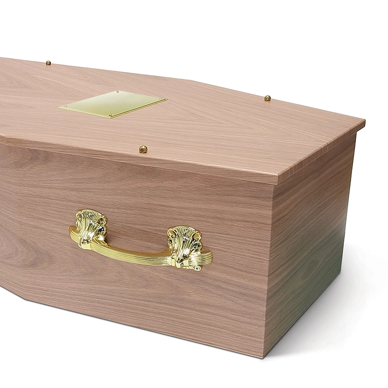 Cardboard Coffin Design - light oak