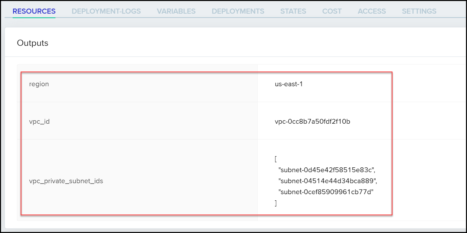 Output from the Networking Project
