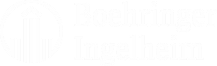 Boehringer Ingelheim company logo with stylized building icon in a circle.
