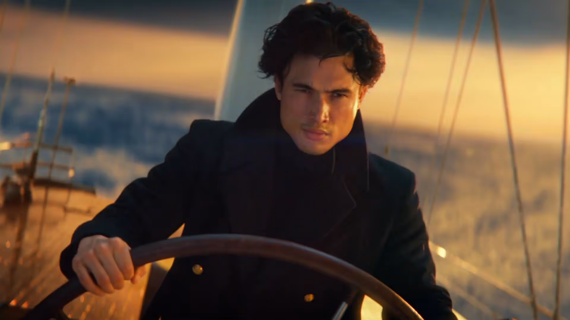 man sailing ship