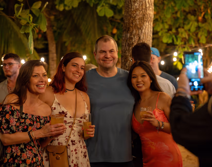 Decentralized Masters members networking at an exclusive community event
