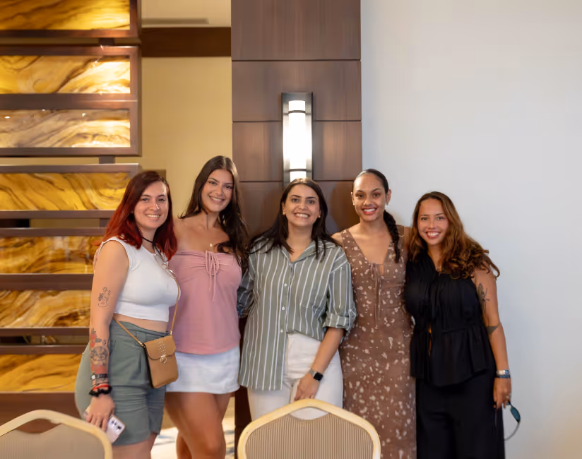 Decentralized Masters offsite event participants connecting