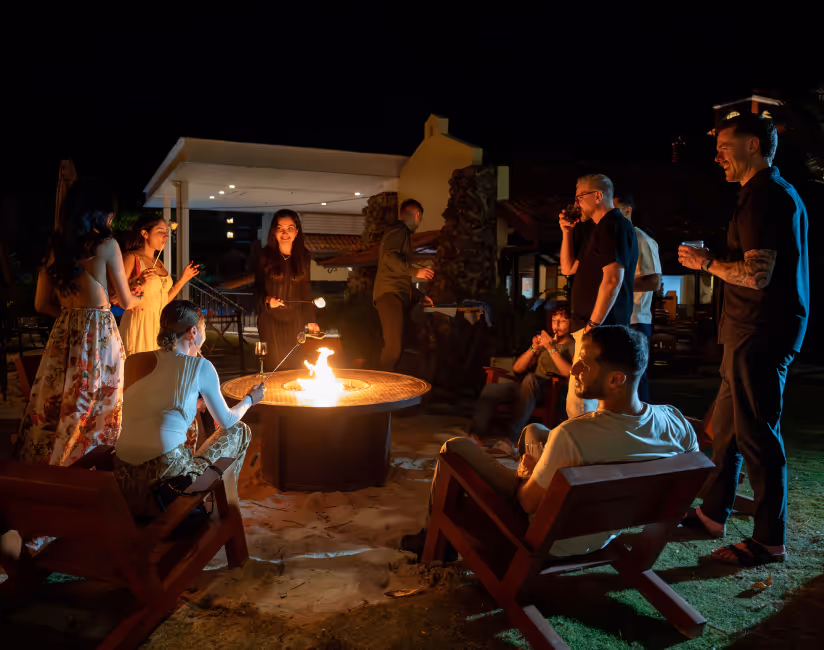 Decentralized Masters offsite retreat participants together