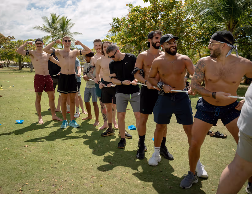 Decentralized Masters members gathering at offsite event