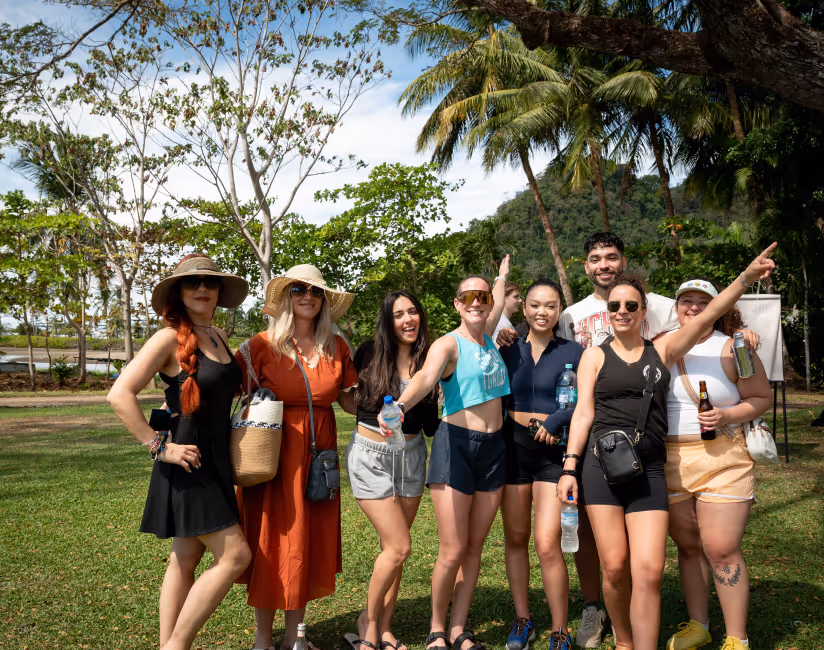 Decentralized Masters members at offsite community event