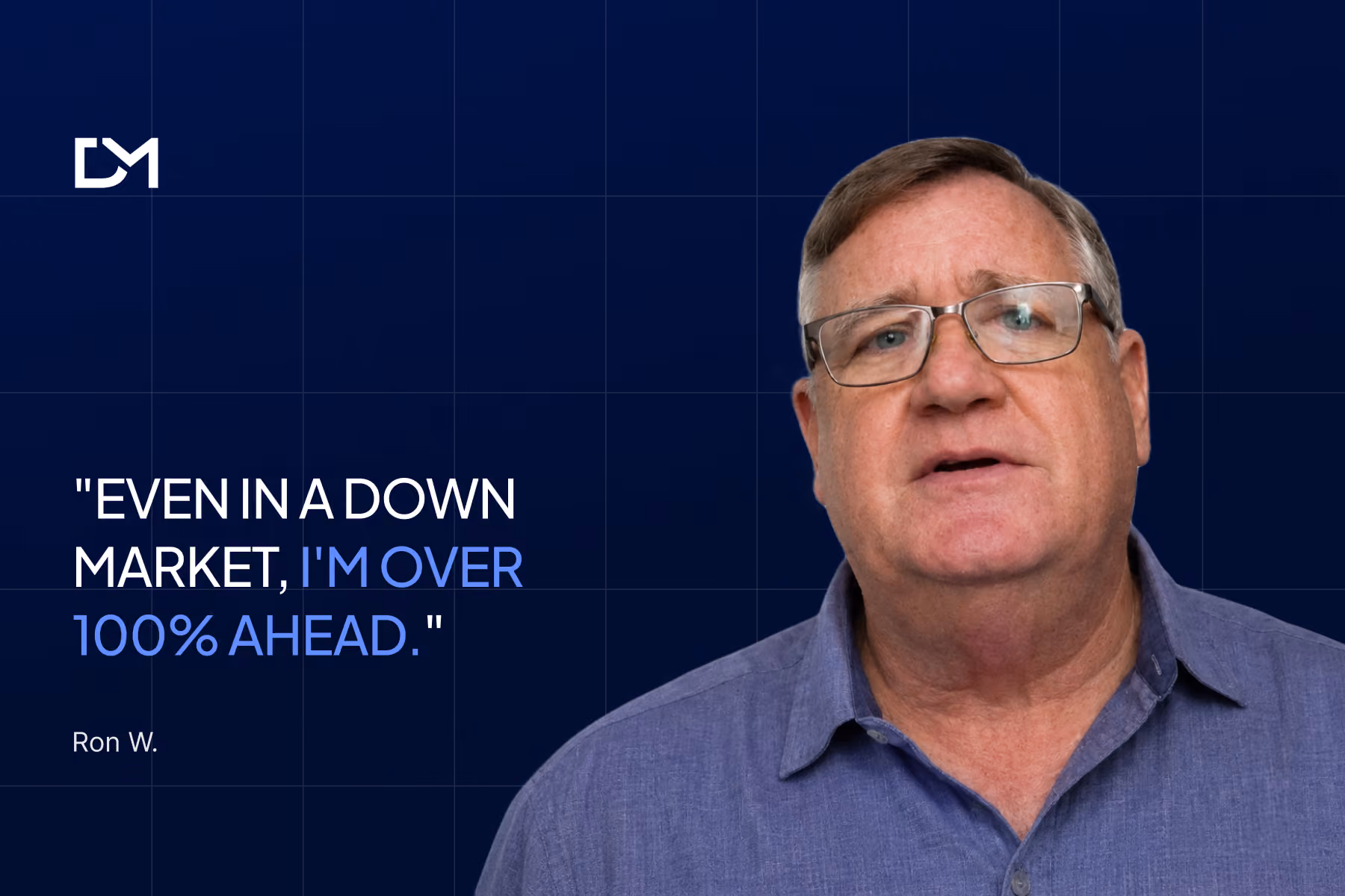 Ron W. sharing his Decentralized Masters testimonial