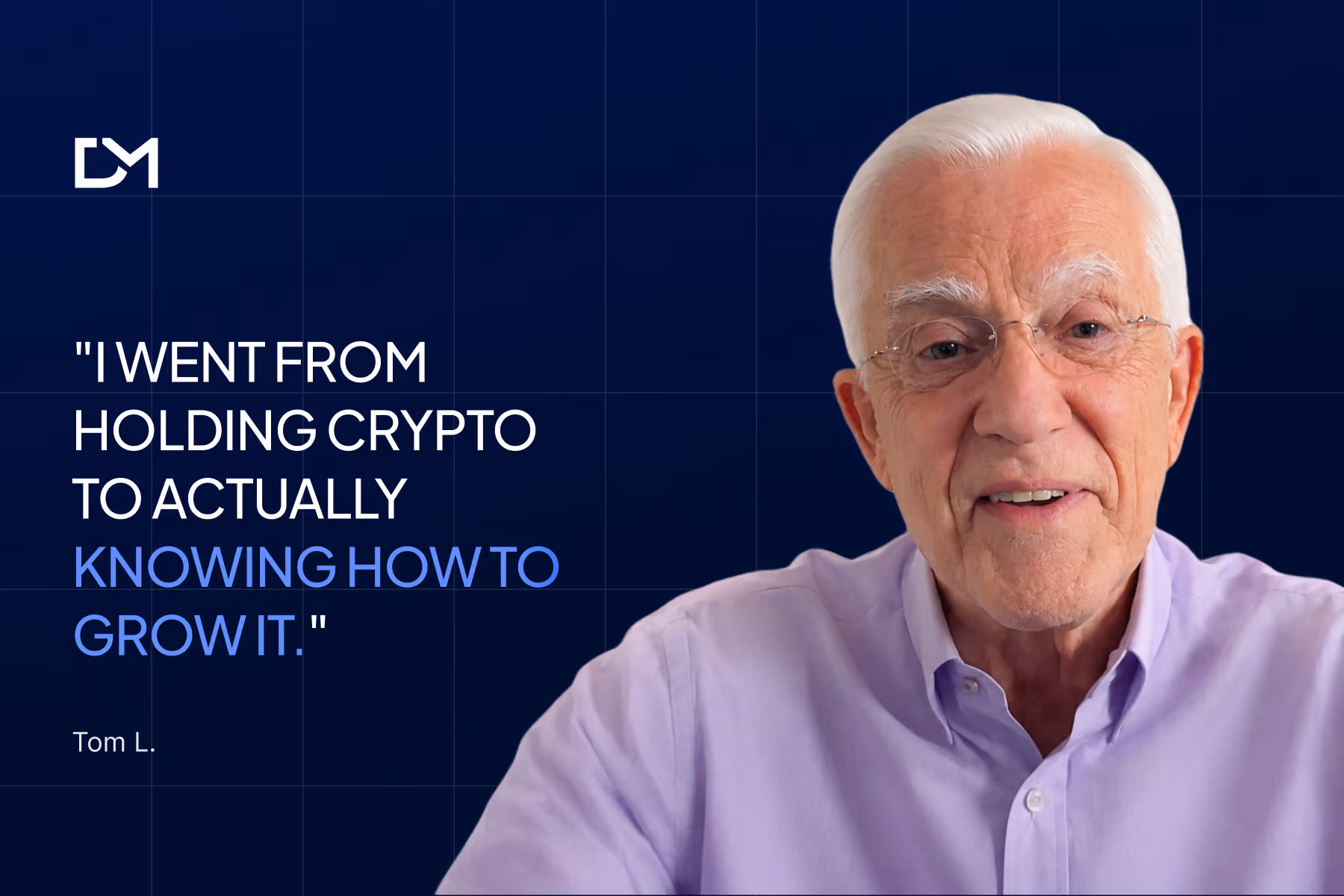 Tom L. sharing his Decentralized Masters testimonial
