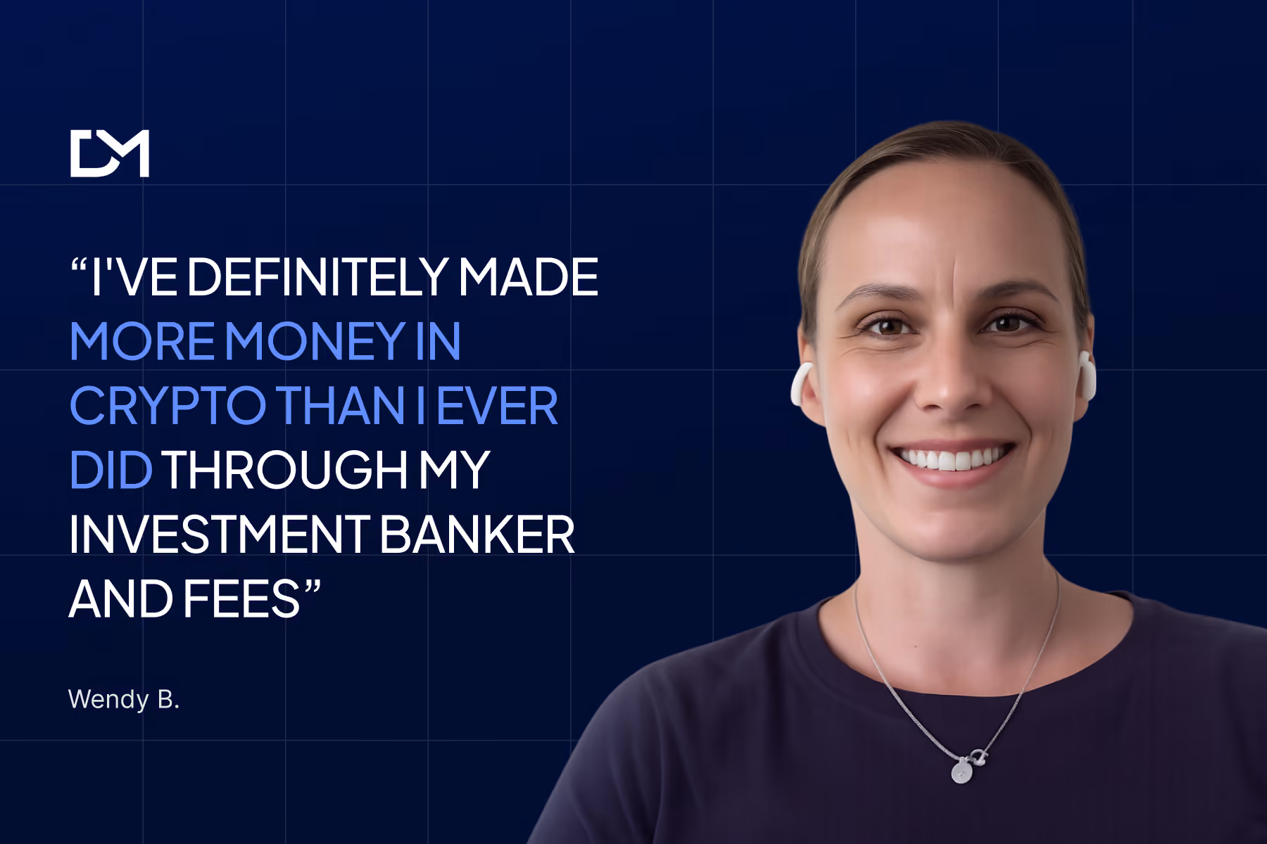 Wendy B. sharing her Decentralized Masters testimonial