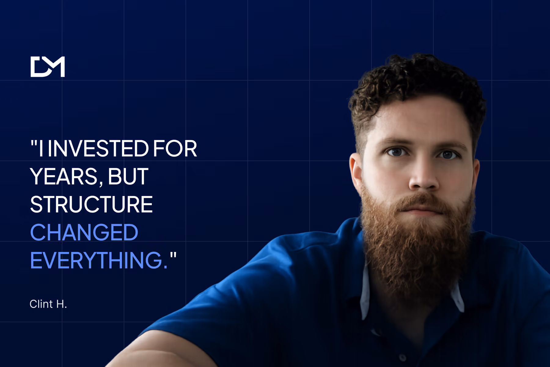 Clint H. sharing his Decentralized Masters testimonial