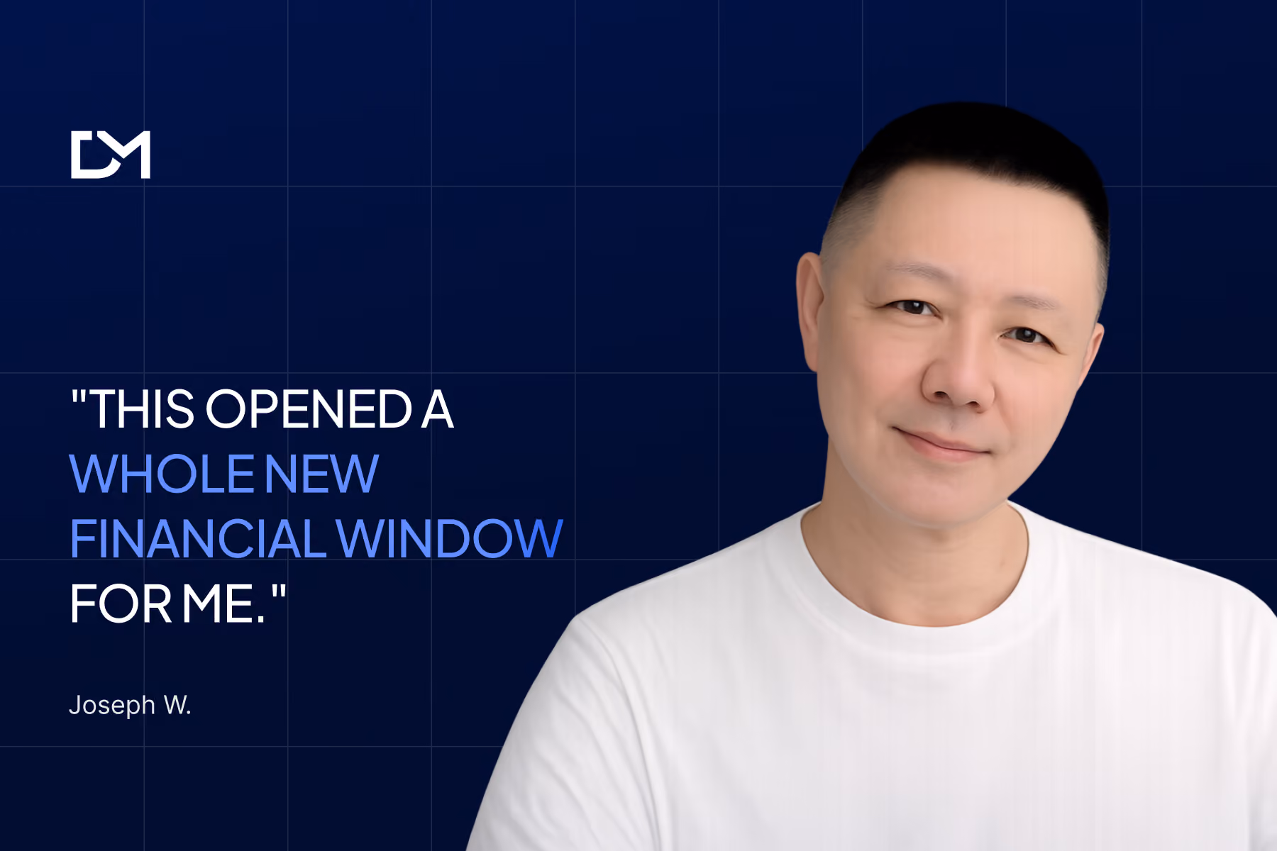 Joseph W. sharing his Decentralized Masters testimonial