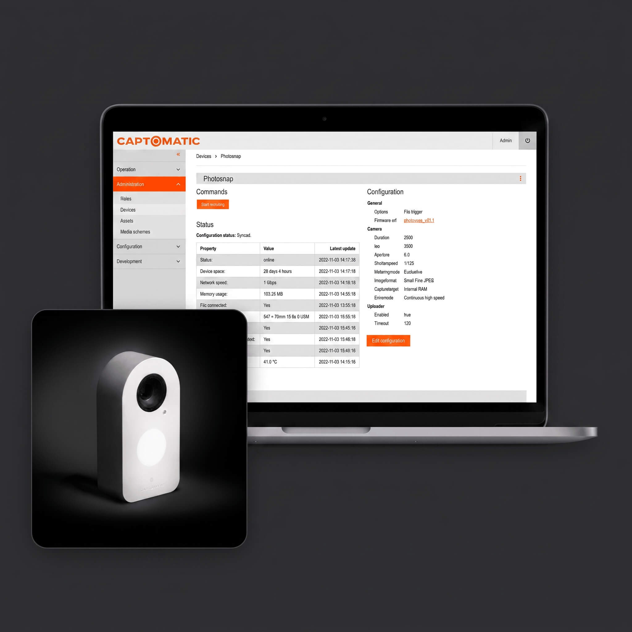 Digital solution shown on PC