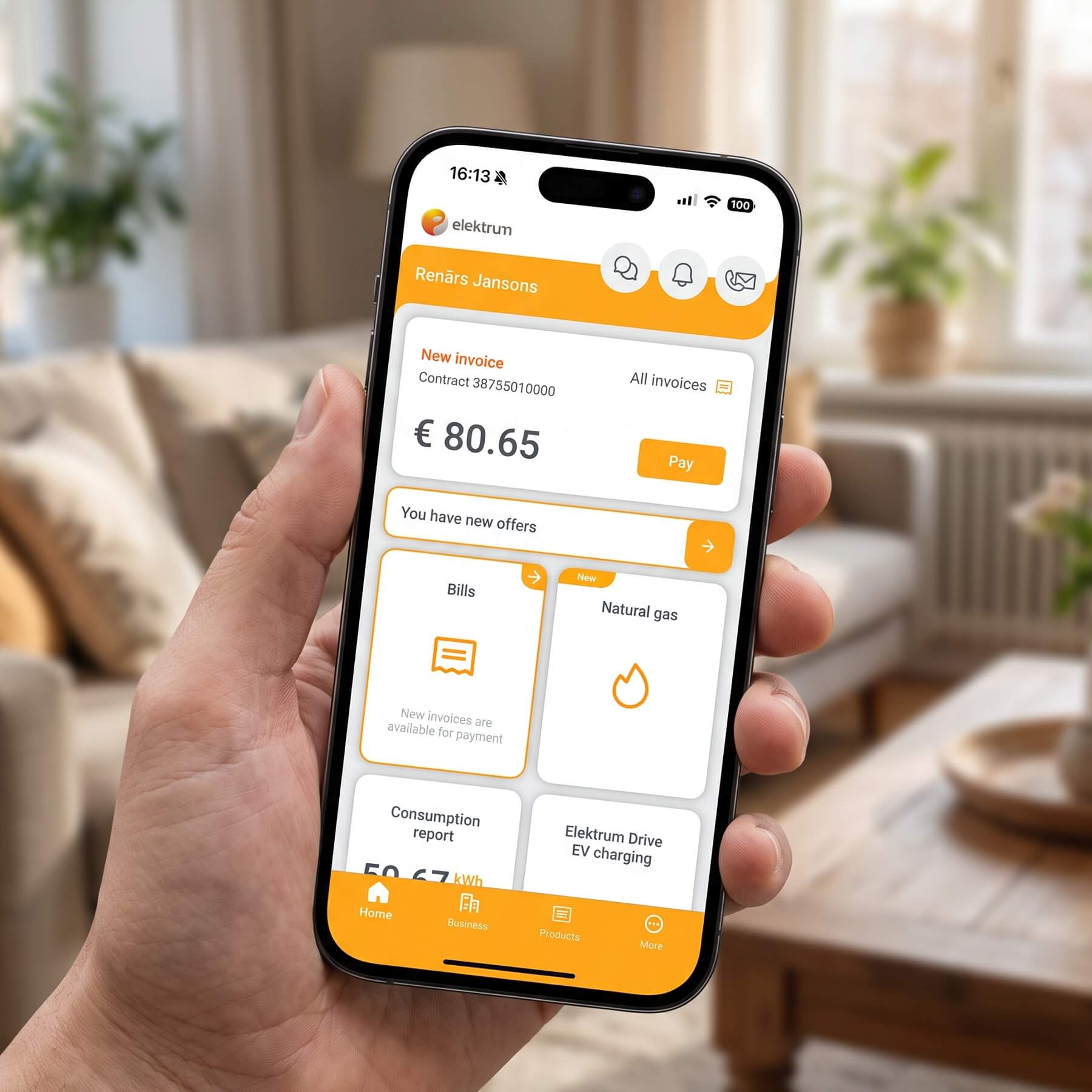 Digital solution shown on a smartphone