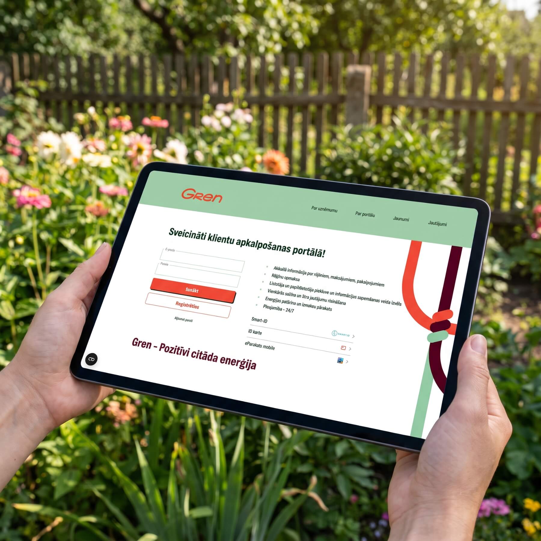 Digital solution shown on a tablet