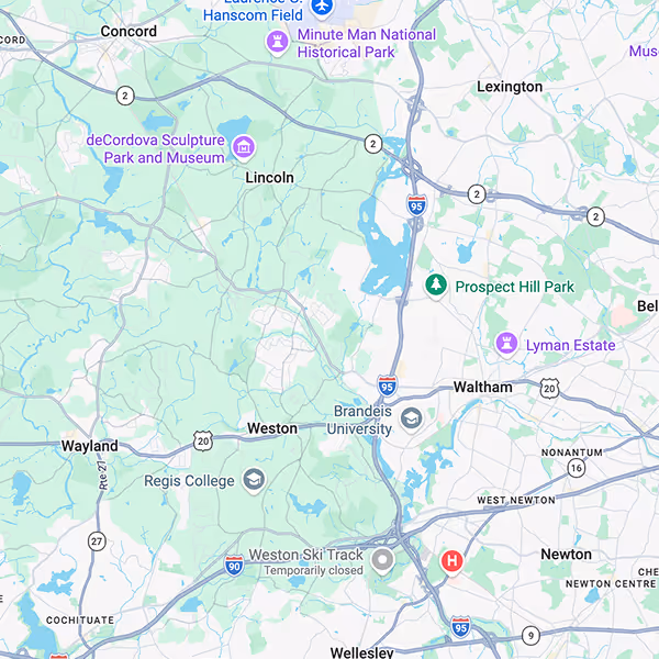 Service area map of Alden Laurel