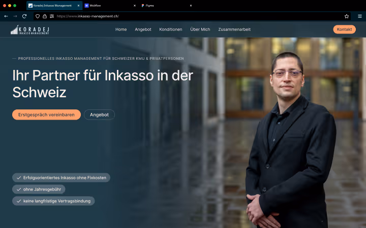 Mitja Koradej, Inhaber des Inkassobüros Koradej Inkasso Management in Dietikon.