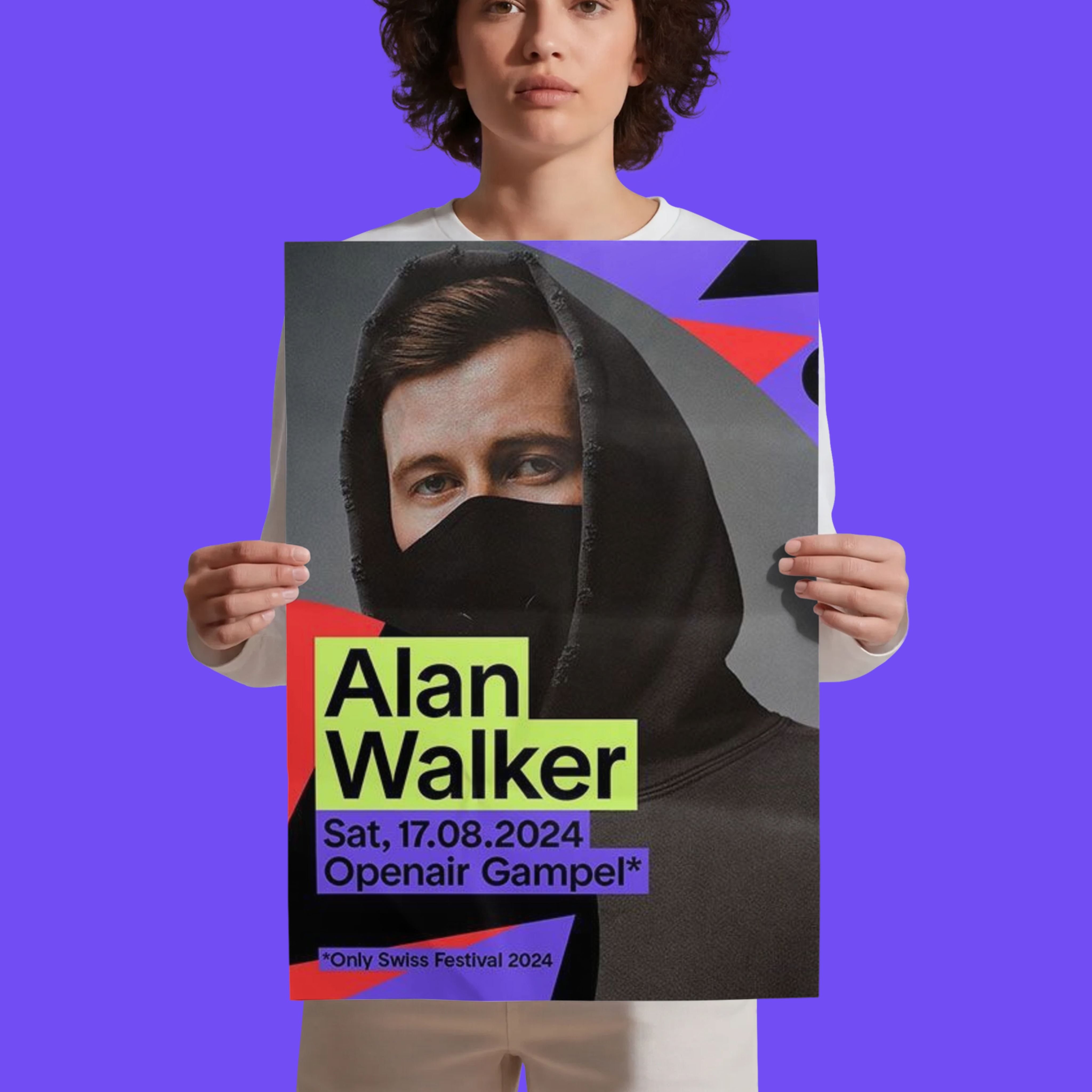 Poster mockup sample for a concert