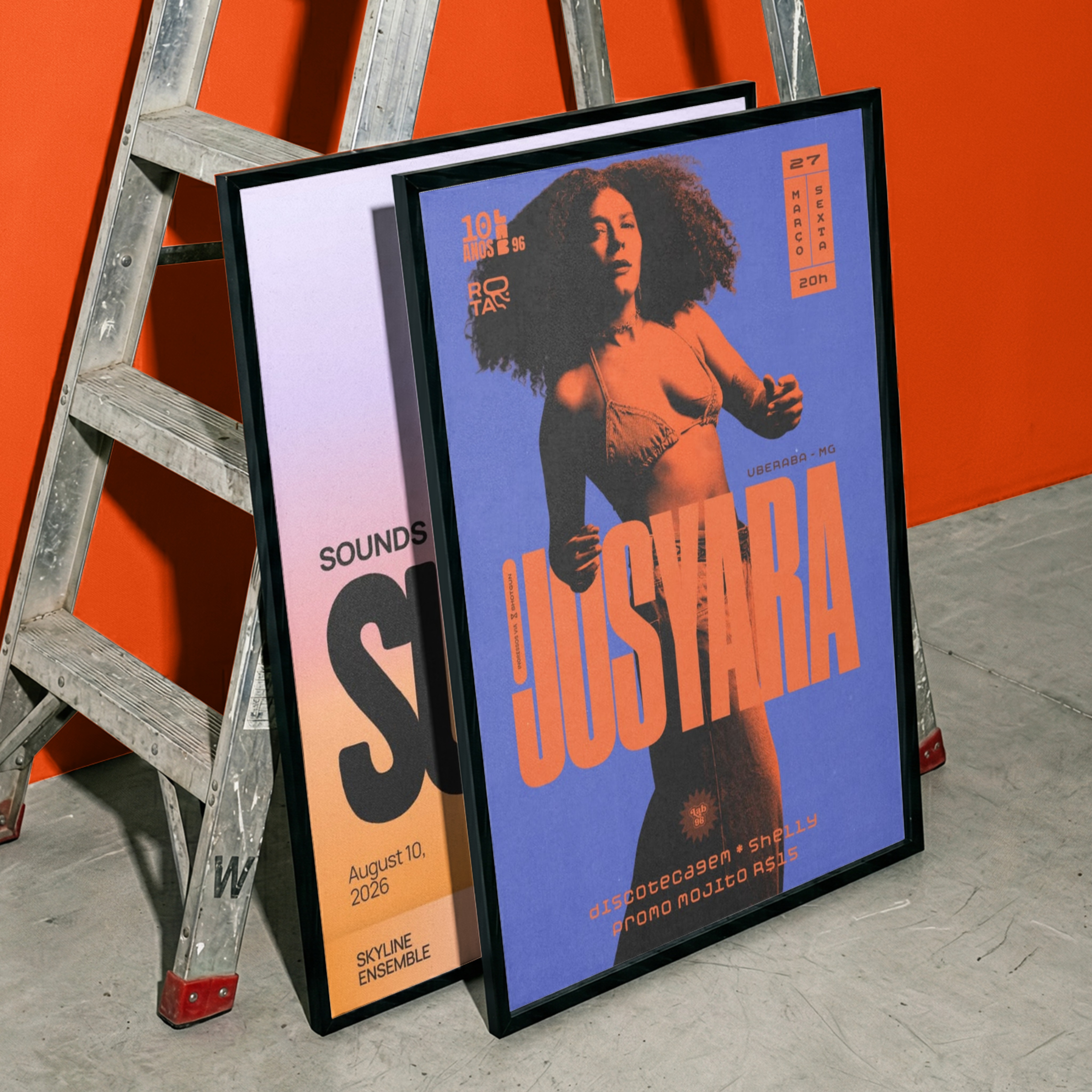 Poster mockup sample for case study