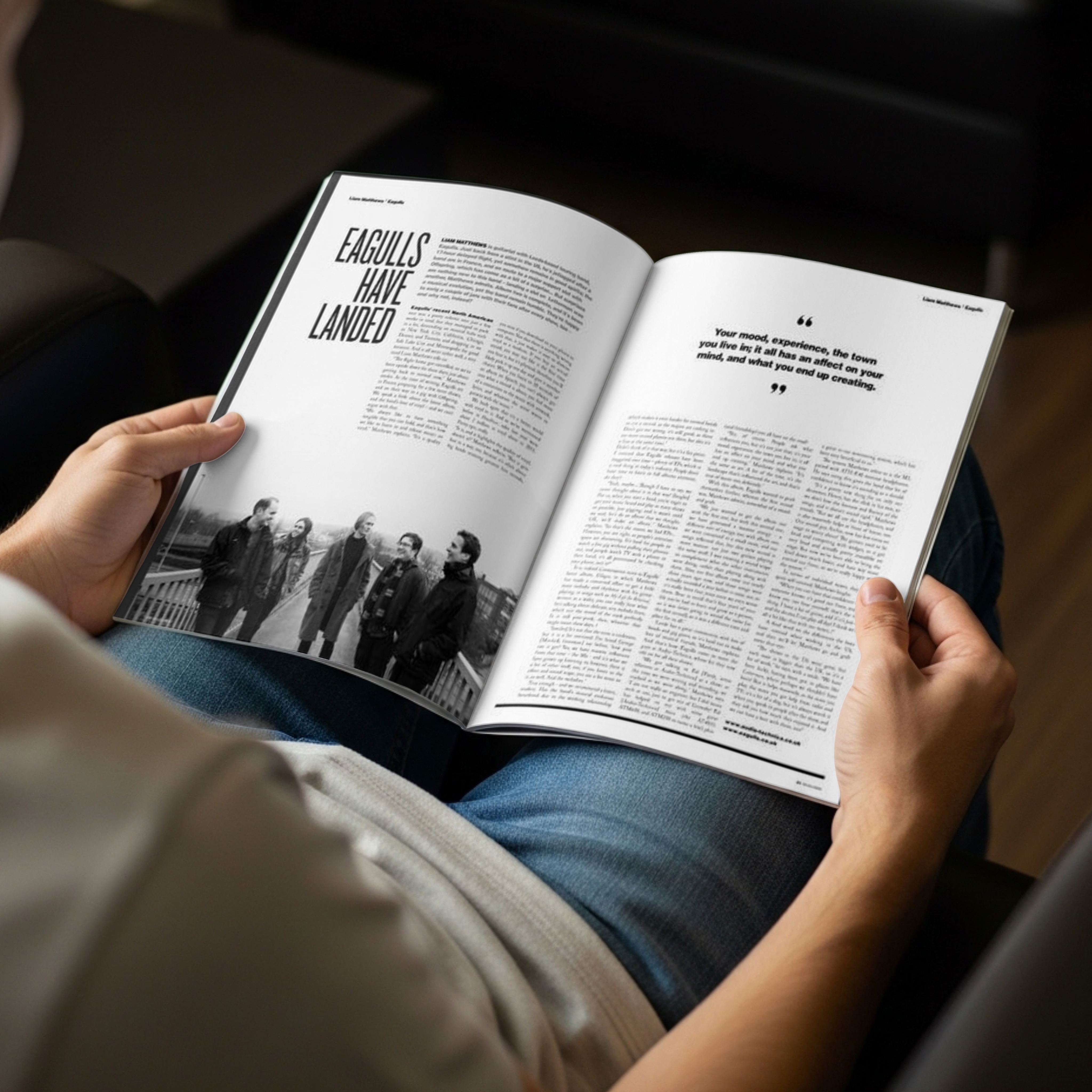 Magazine mockup sample for editorial design