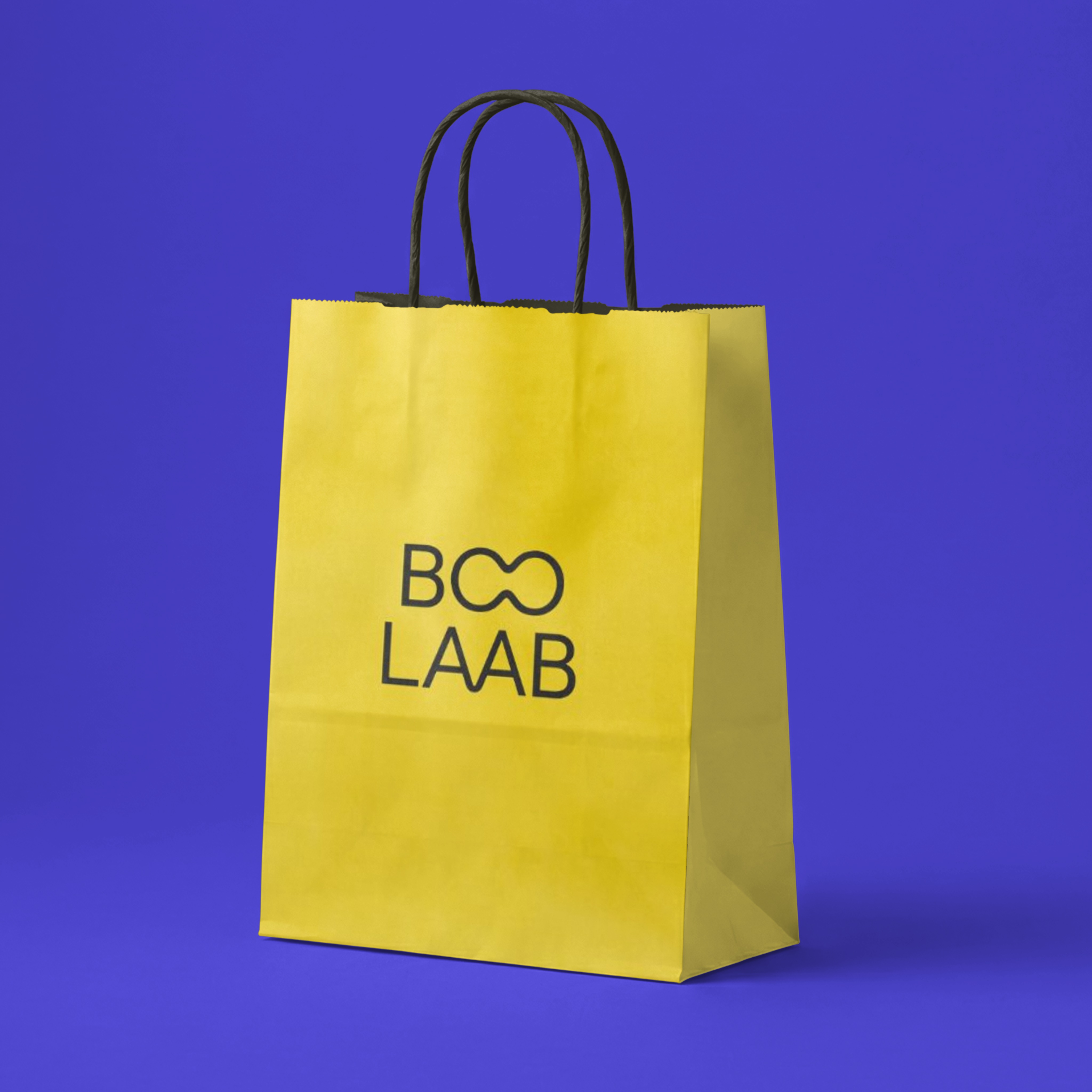 Bag mockup for retail packaging