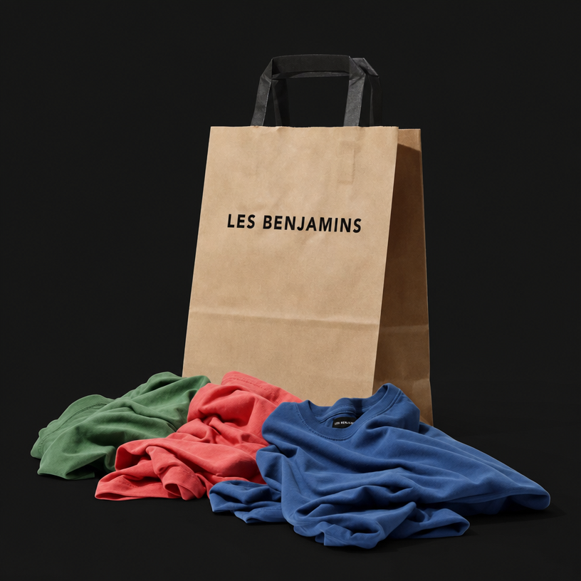 Bag mockup for unboxing content