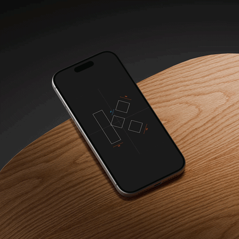 iPhone 17 mockup on hands