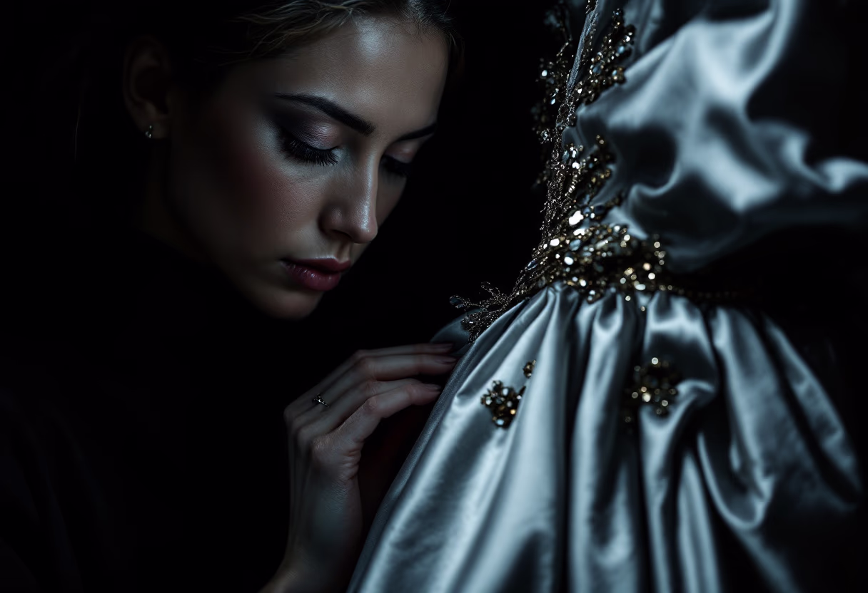 image of a tailor with a costume in the background