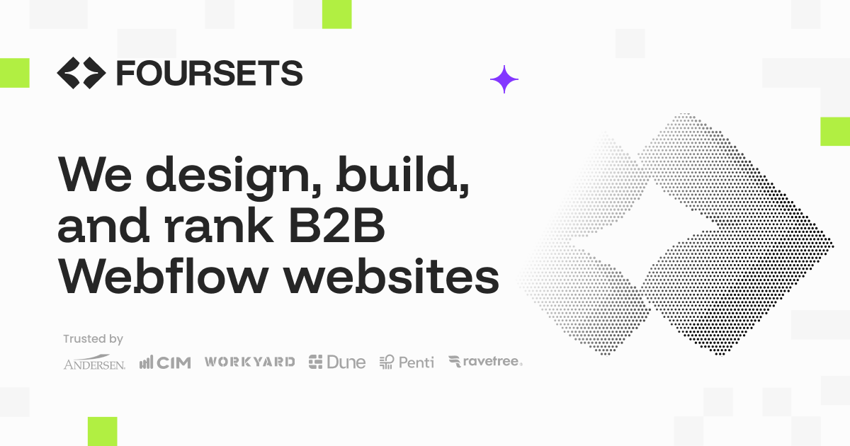 Webflow Illustrations for B2B Websites - Foursets
