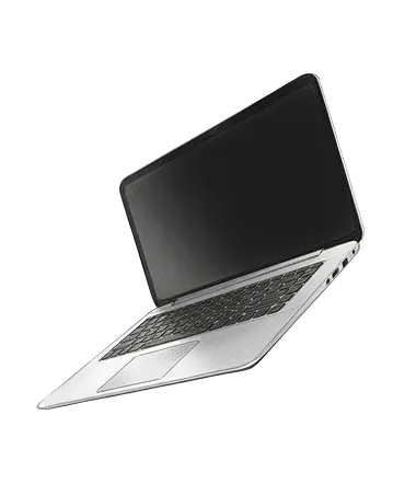 Opengeklapte laptop als symbool voor het digitale ontwerpwerk van Agnes Compagne