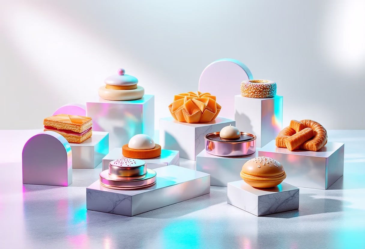 image of pastry selection (for a coffee shop & cafe)