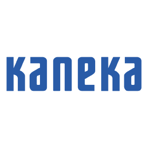 Kaneka brand logo in blue stylized lowercase letters.