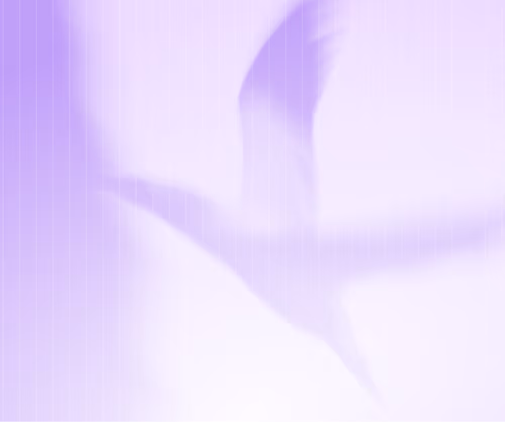 Blurred purple-toned image of a bird in mid-flight with vertical light streaks.