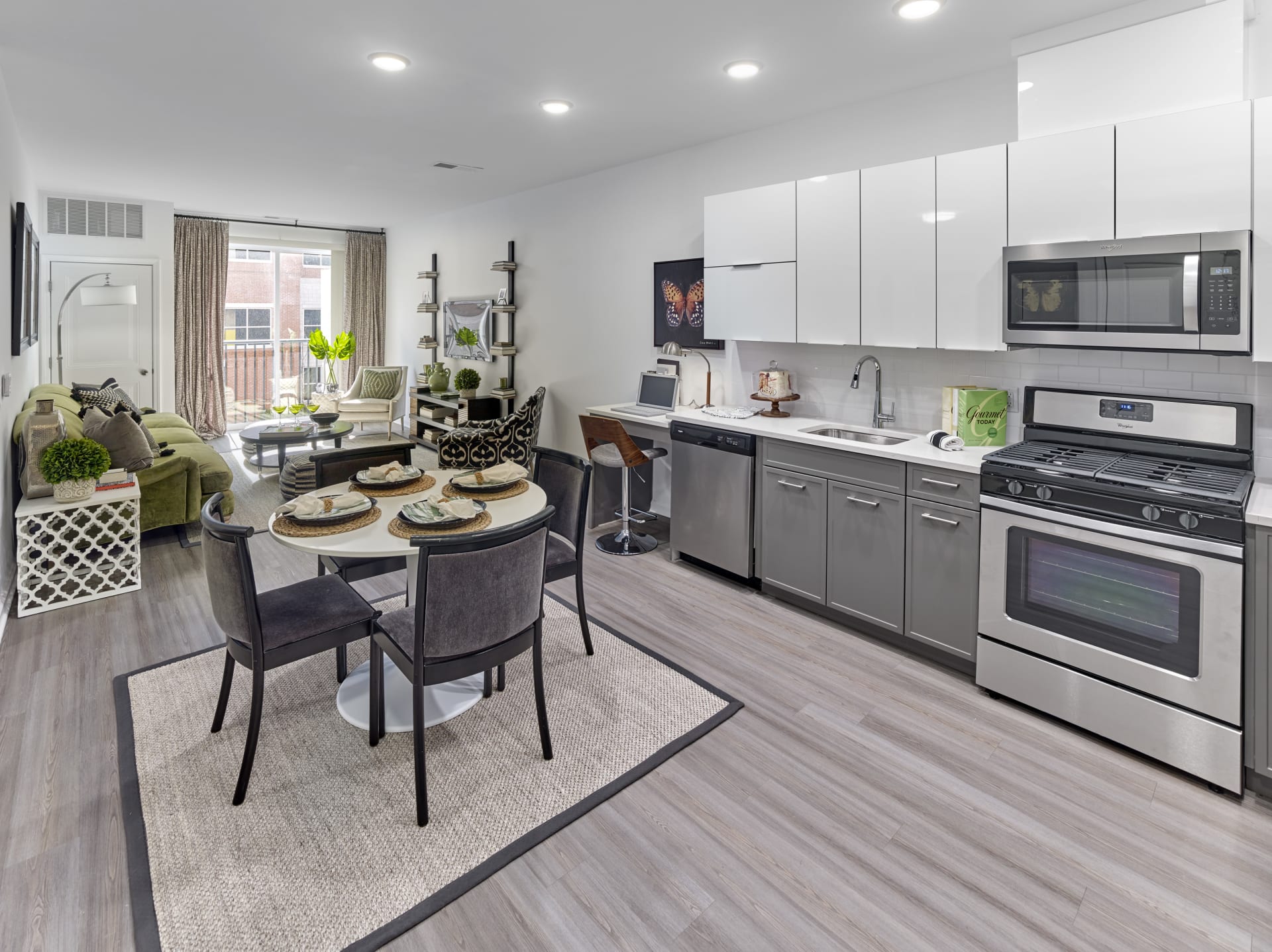 Kitchen and dining room