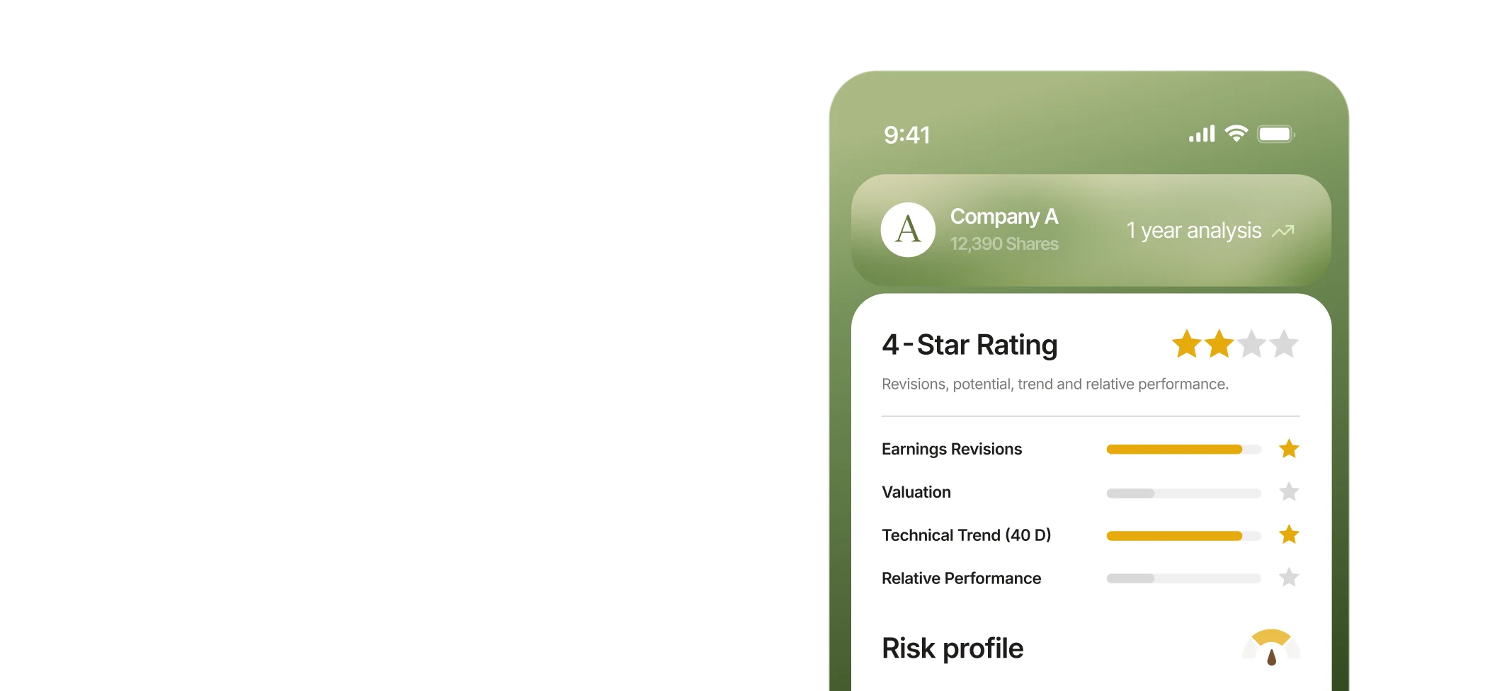 theScreener Feed interface