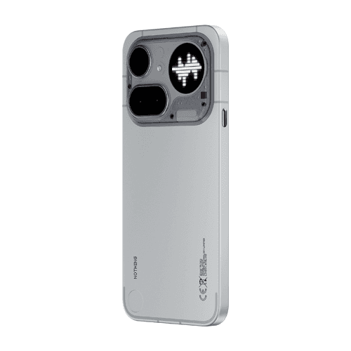 Nothing Phone 4a Pro mockup silver back left