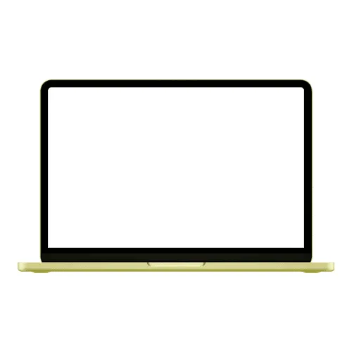 MacBook Neo mockup citrus portrait