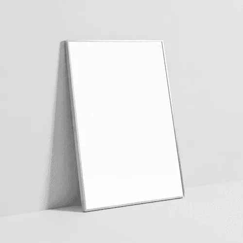 Vertical poster frame mockup